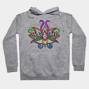 Neon Lotus Flower Hoodie